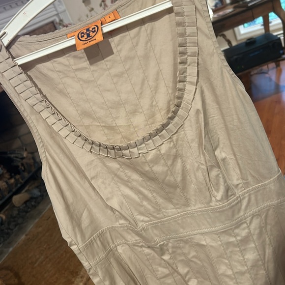 Tori Burch beige sleeveless dress - Picture 4 of 4